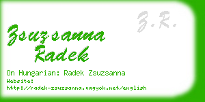 zsuzsanna radek business card